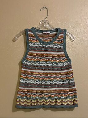 Buttermelon women’s Popsicle Knit tank sz S